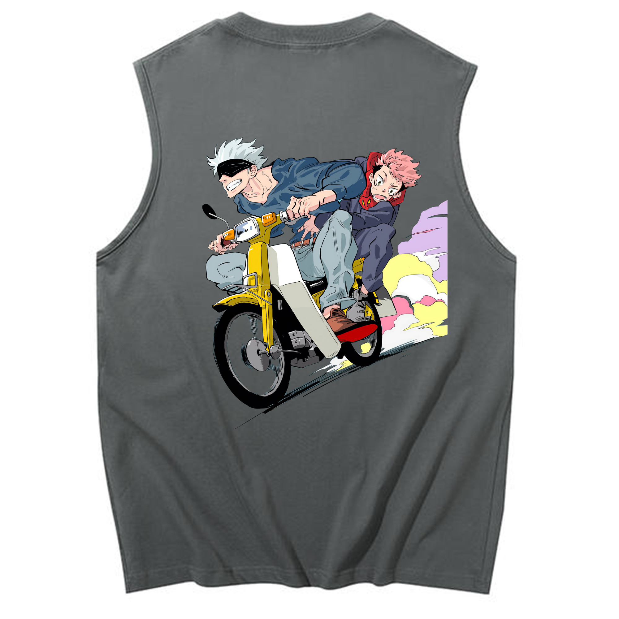（画像用） 呪術廻戦 Jujutsu Kaisen コットン100％タンクトップ（背面プリント）